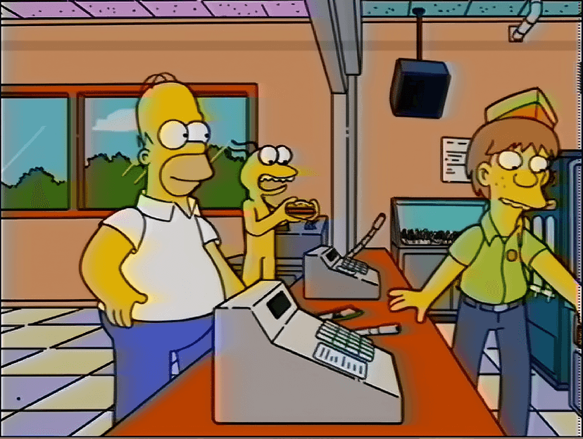 Homer and Graggle eating